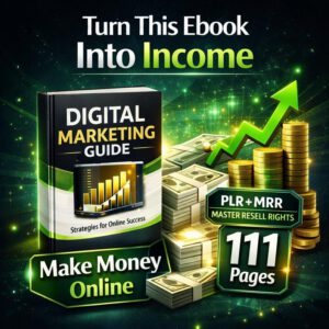 Make Money Online eBook PLR MRR (English) | 111 Pages | Editable in Canva | Resell & Keep 100% Profit