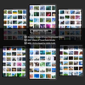 600+ Faceless Travel Reels Bundle – Viral Travel Content for TikTok, Instagram & YouTube Shorts | MRR Included