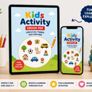Kids Activity Ebook PDF – Circle & Learn Ages 3–5 🌟