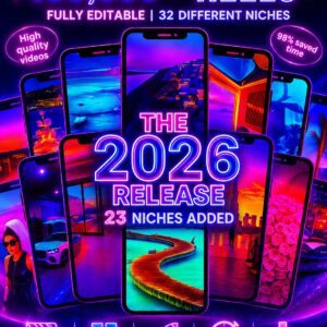 100K+ Viral Reels Mega Bundle – AI Animated, Luxury, Travel, Food & Motivational Shorts for TikTok, Instagram Reels & YouTube Shorts